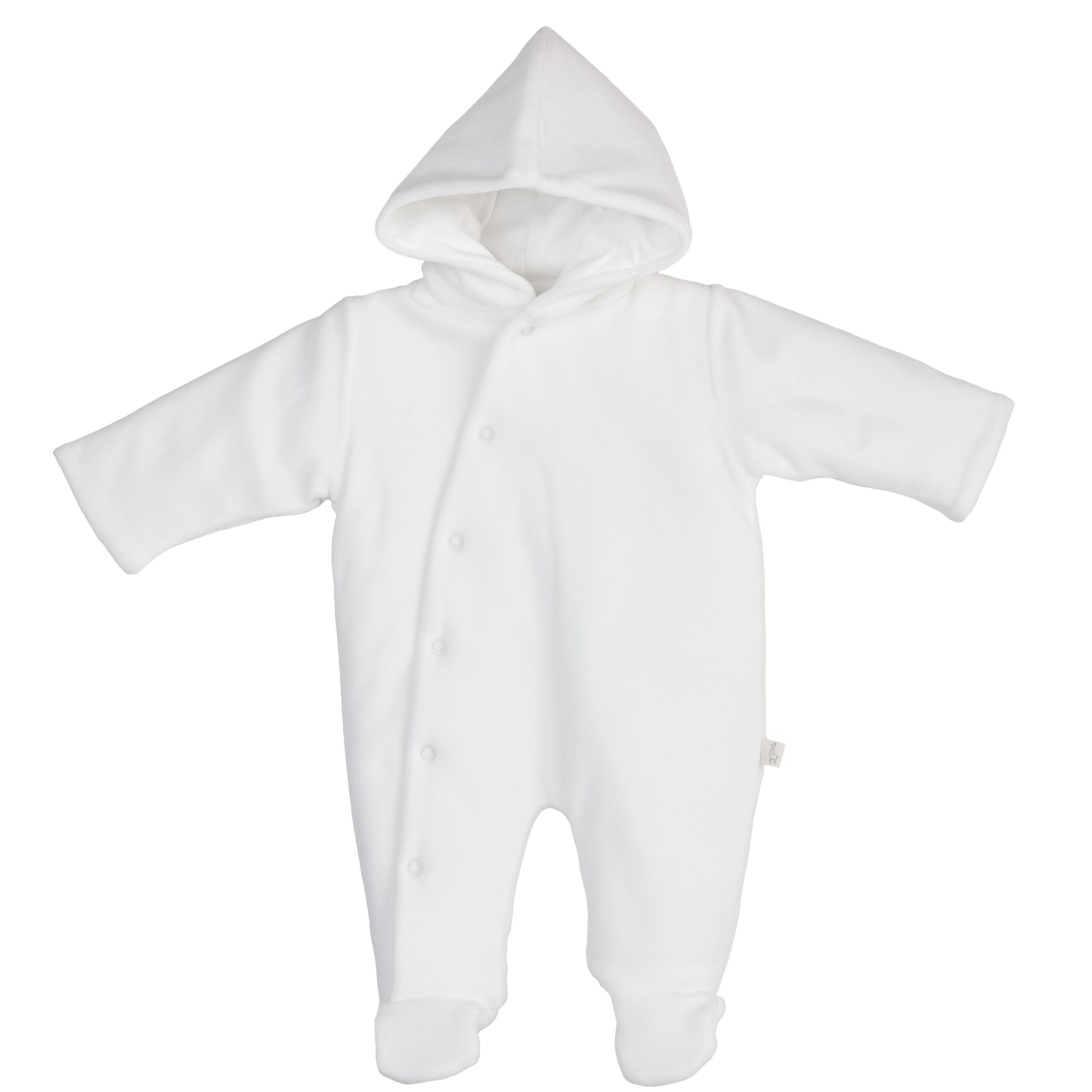 BABY GI VELOUR PRAMSUIT IVORY