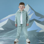 Mitch & Son overshirt groen Jacob