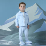 Mitch & Son overshirt blauw Joseph