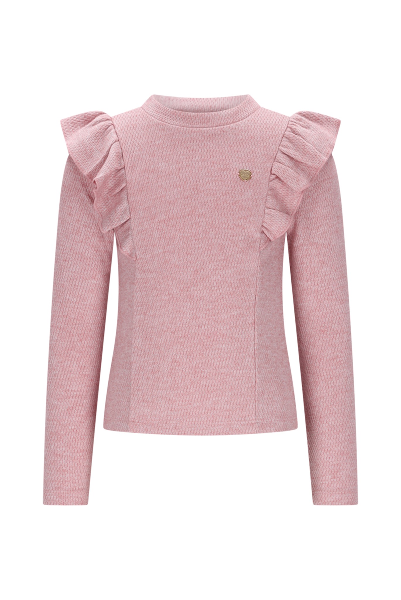 Afbeelding 48 Le Chic Nadya ruffle lurex top - Afbeelding 1