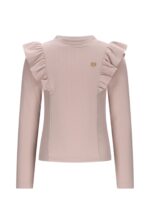 Le Chic Nadya ruffle lurex top