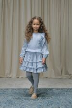 Le Chic Thamsin silky ruffle skirt