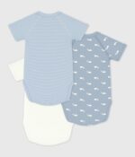 Petit Bateau - Set Van Katoenen Babyrompertjes Met Print En Korte Mouwen - Afbeelding 3