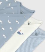 Petit Bateau - Set Van Katoenen Babyrompertjes Met Print En Korte Mouwen - Afbeelding 2