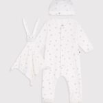 Petit Bateau Geboortegeschenkset van katoen met bloemenprint