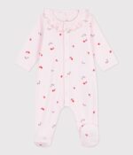 Petit Bateau - Katoenen babypyjama met bloemenprint