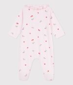 Petit Bateau - Katoenen babypyjama met bloemenprint - Afbeelding 2