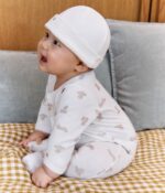 Petit Bateau -Babypyjama in tubic met print