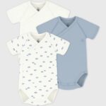 Petit Bateau - Set Van Katoenen Babyrompertjes Met Print En Korte Mouwen