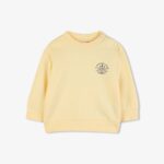 TIMBERLAND SWEATSHIRT MET ILLUSTRATIE GEEL