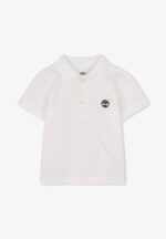 TIMBERLAND POLOSHIRT MET KORTE MOUWEN WIT