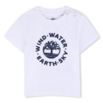 TIMBERLAND T-SHIRT MET KORTE MOUWEN WIT