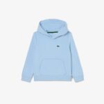 Lacoste Unisex Fleece Hoodie met Kangoeroezak Blue