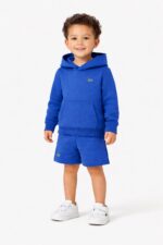 Lacoste Unisex Fleece Short Blue - Afbeelding 4