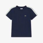 Lacoste TAPING TEE - T-shirt basic - navy blue