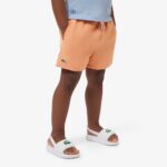 Lacoste Monochrome Gevoerde Zwembroek Orange - Afbeelding 2